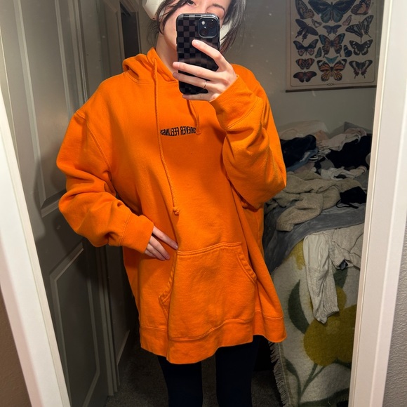 Pacsun Forever Feelings Orange Hoodie XL - Picture 3 of 5